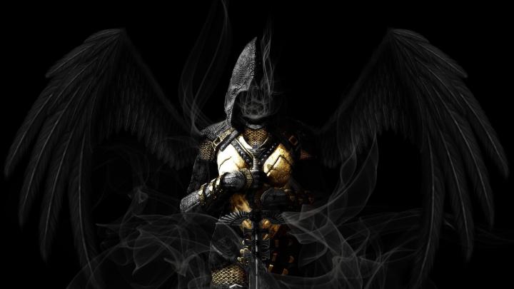 angel, Wings, Sword, Dark HD Wallpapers \/ Desktop and Mobile Images 