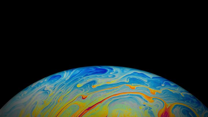 Download 1920x1080 wallpaper apple, stock, bubble, texture, colorful 