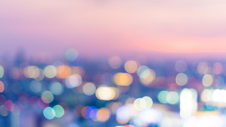 Download 1920x1080 wallpaper bokeh, blur, city lights, night, colorful 