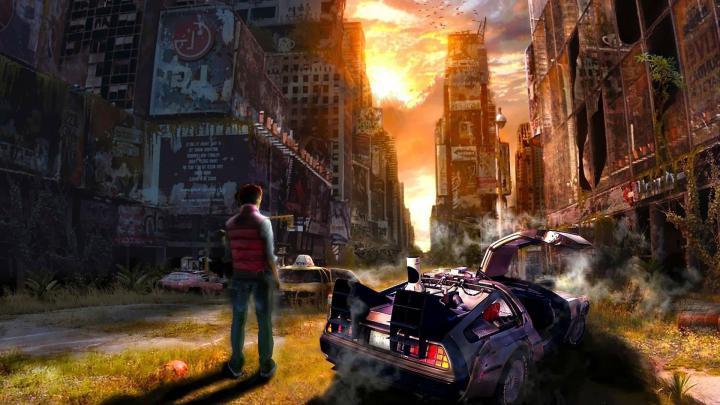 Wallpaper : 1920x1080 px, artwork, Back to the Future, concept art 