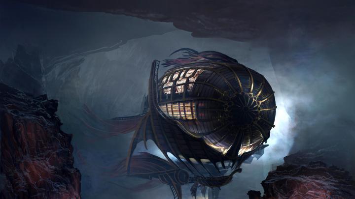 Wallpaper : fantasy art, artwork, aircraft, concept art, steampunk 
