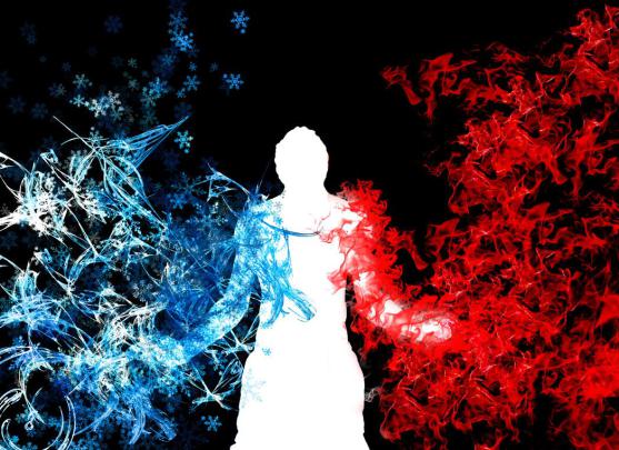 Fire and Ice Wallpaper -
