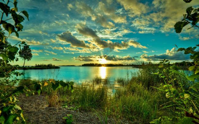 sunrise wallpaper green - HD Desktop Wallpapers