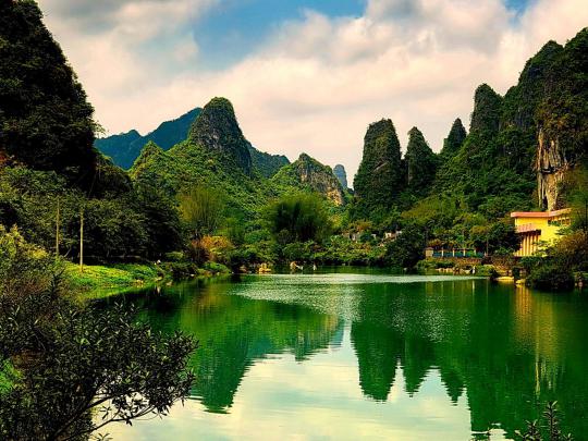 Nature Green Lake Hd Wallpaper