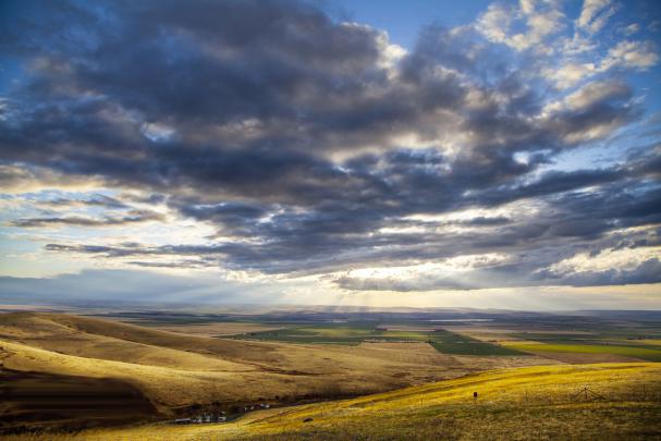 Nice desktop wallpaper of Oregon, wallpaper of fields, hills 