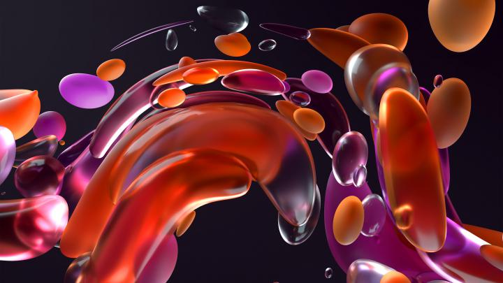 Windows 11 Colorful Dark Mode Stock Official Black background 4K HD 