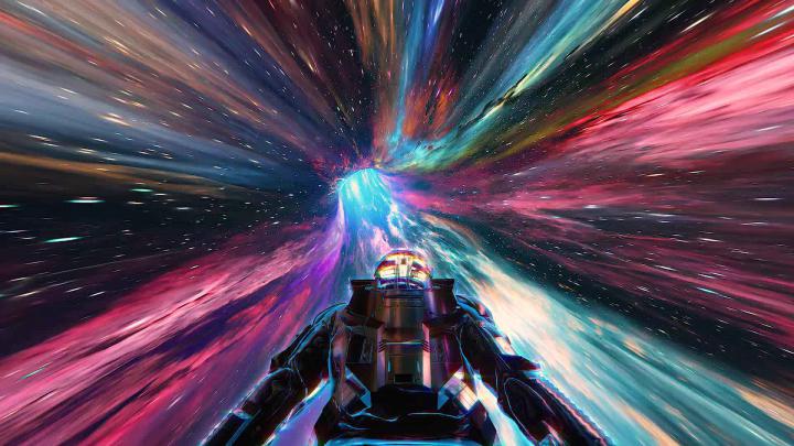 WormHole SpaceMan - Free Desktop Background - Live Desktop Wallpapers