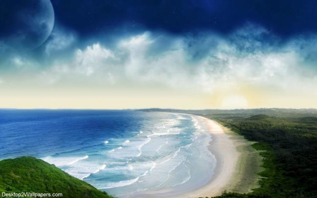Animated Ocean Waves Wallpaper -
