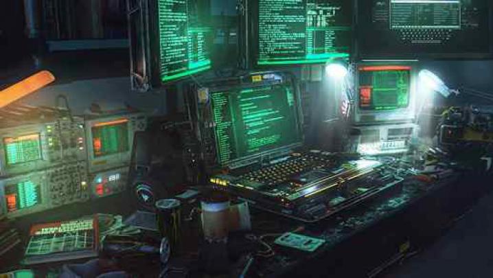 Hacker Room Coding Desk - Live Desktop Wallpapers