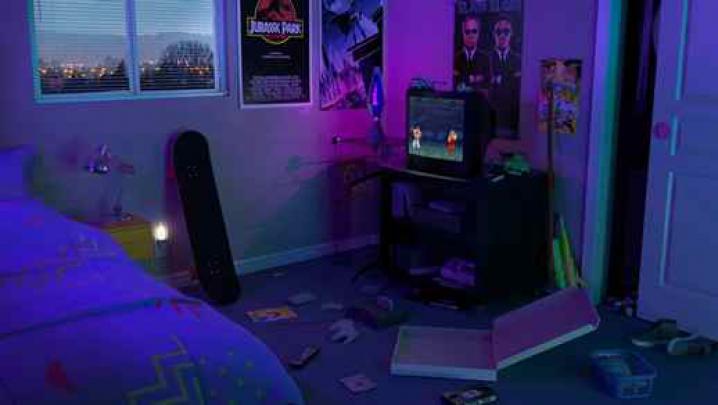 Retro Nostalgic Room \/ Console \/ Games - Live Desktop Wallpapers