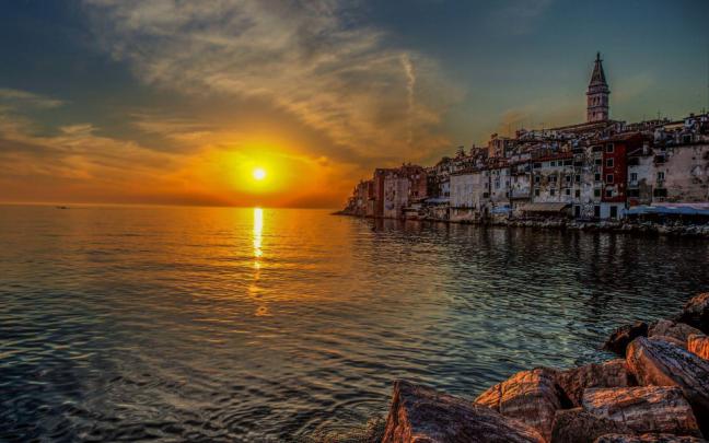 Download Sunset In Old Town Croatia Wallpapers Wallpaper - GetWalls.io