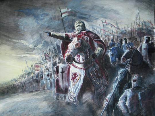 Crusaders before battle HD Wallpaper | Background Image | 2048x1536 