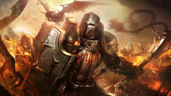 knights, Fantasy Art, Dragon, Shields, Diablo 3: Reaper Of Souls 