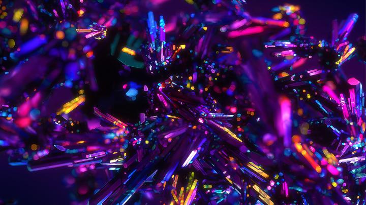 Colorful Crystals Abstract 4K Wallpapers | HD Wallpapers | ID #26460