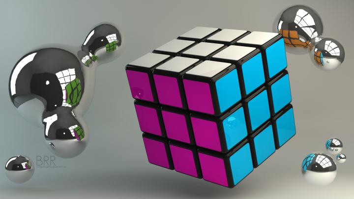 Free download Thread 3D Rubiks Cube Wallpaper [1920x1080] for your 