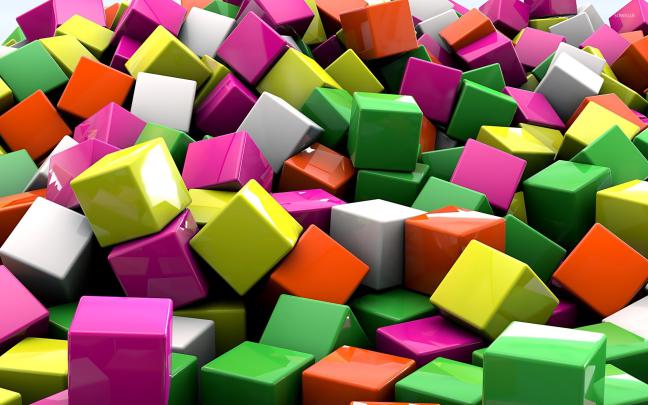 Colorful cubes wallpaper - 3D wallpapers - #21654