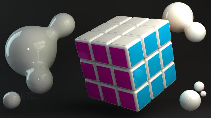 Free download Thread 3D Rubiks Cube Wallpaper [1920x1080] for your 
