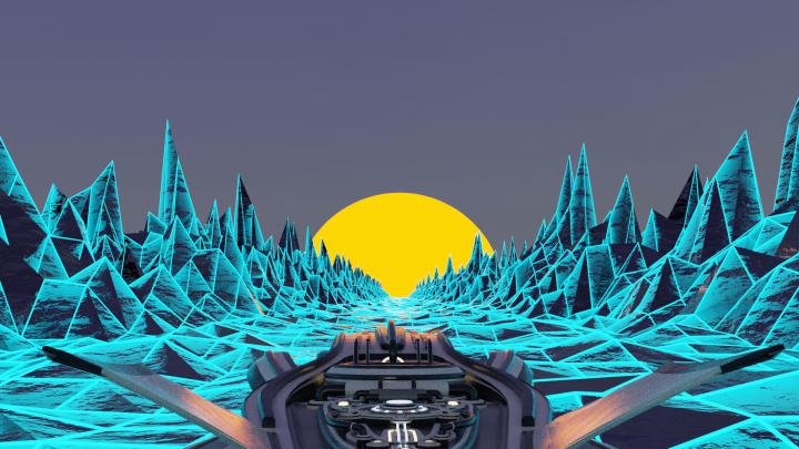 road, Sun, 80x, aircraft, neon, cyan | 1920x1080 Wallpaper - wallhaven.cc