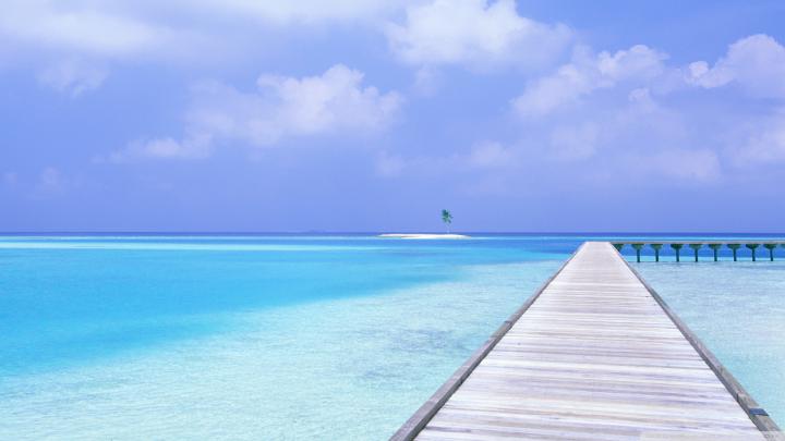 ocean wallpaper lonely island - HD Desktop Wallpapers