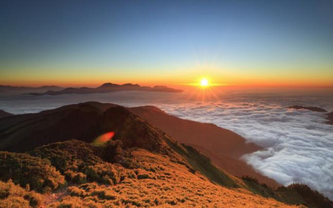 sunset images mountains panorama - HD Desktop Wallpapers