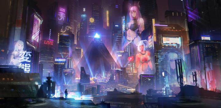 1920x1080 Cyberpunk City 4k Laptop Full HD 1080P HD 4k Wallpapers 