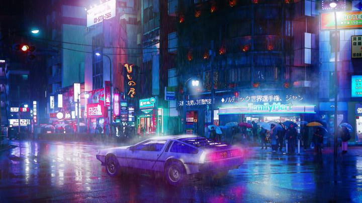 My Cyberpunk Ride neon wallpapers, hd-wallpapers, digital art 