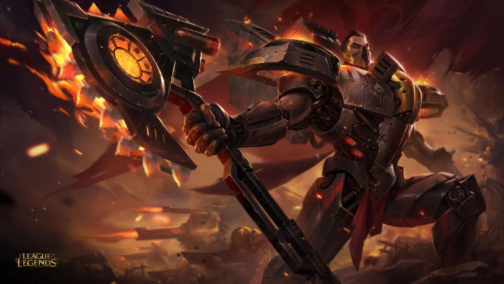 League Of Legends 2 Dreadnova Darius Splash Art Hd Wallpaper For 