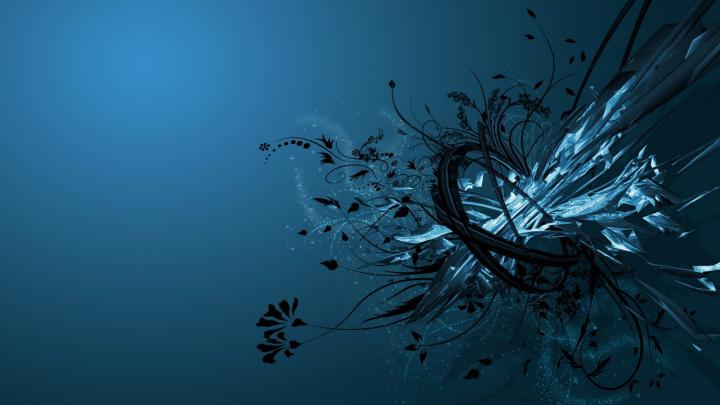 abstract blue dark explosions 1920x1080 wallpaper High Quality 