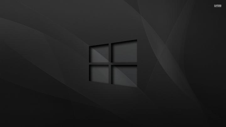 Black Windows 10 Wallpaper - Supportive Guru