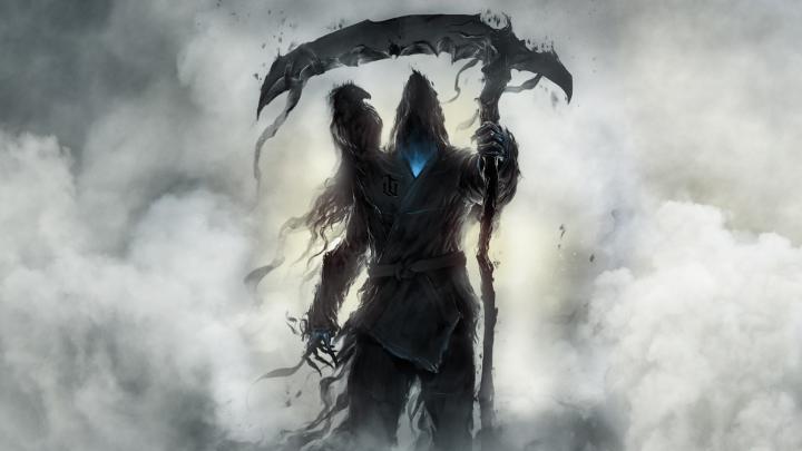 Download 1920x1080 wallpaper fantasy, grim reaper, raven, dark, full hd 