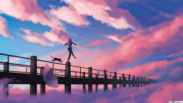 Pink Pastel Anime Desktop Wallpapers