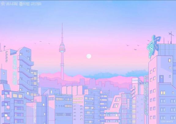 Pastel Retro Anime Aesthetic Desktop Wallpaper \u2022 Wallpaper For You HD 