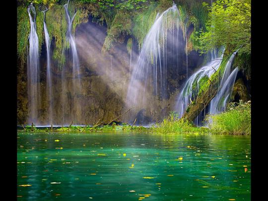 wallpaper: Wallpaper Bg Wallpapers Screensavers Tropic Waterfall
