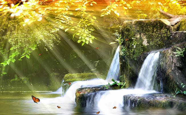 Animated Waterfall Wallpaper