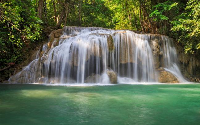 Beautiful Scenic Waterfall HD wallpaper ~ wallpapersQu
