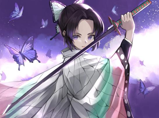 Demon Slayer Samurai Anime Girl 4k, HD Anime, 4k Wallpapers, Images 