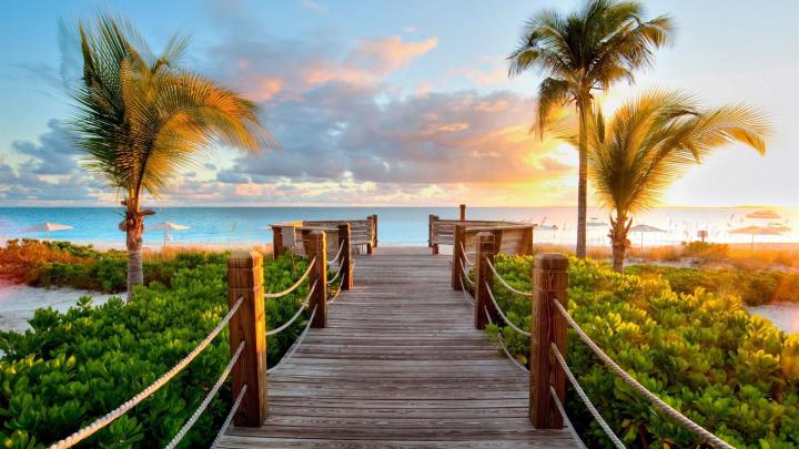Beach Full Hd Desktop Wallpaper 1920x1080 - Download Free Mock-up