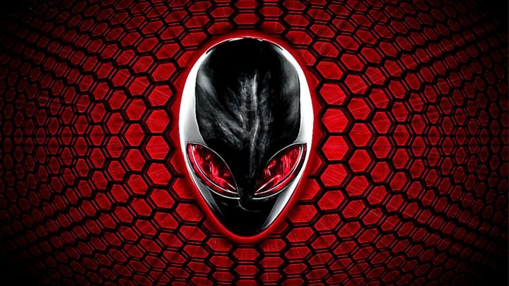 Res: 3840x2160, gaming desktop wallpaper - 4k alienware logo red eyes 