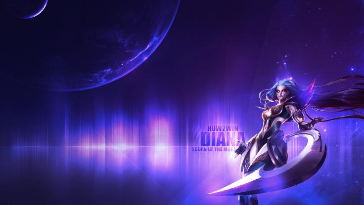 Angelanne: Diana League Of Legends Wallpaper 1920x1080