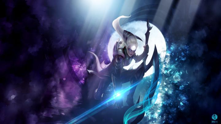 Angelanne: Diana League Of Legends Wallpaper 1920x1080