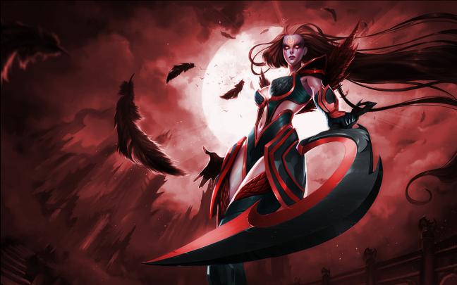 Blood Moon Diana Wallpaper : Video Game League Of Legends Characters 