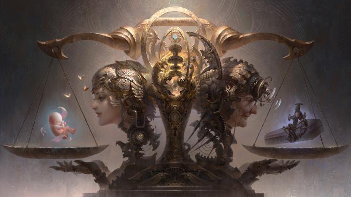 Wallpaper : 1920x1080 px, artwork, clockwork, death, digital art 