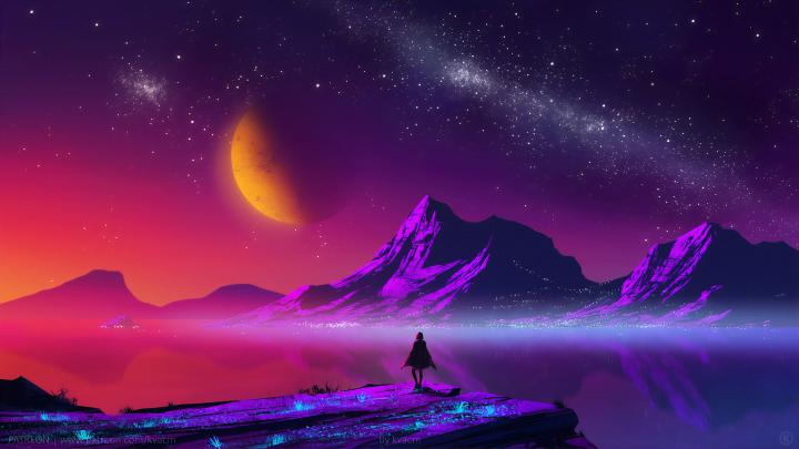 Wallpaper digital, digital art, artwork, fantasy art, drawing, painting 