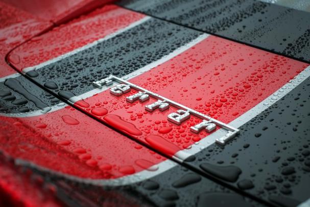 logo, Water Drops, Car, Vehicle, Ferrari, Red Cars Wallpapers HD 