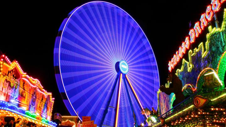 Neon Ferris Wheel 4K Wallpapers | HD Wallpapers | ID #27675