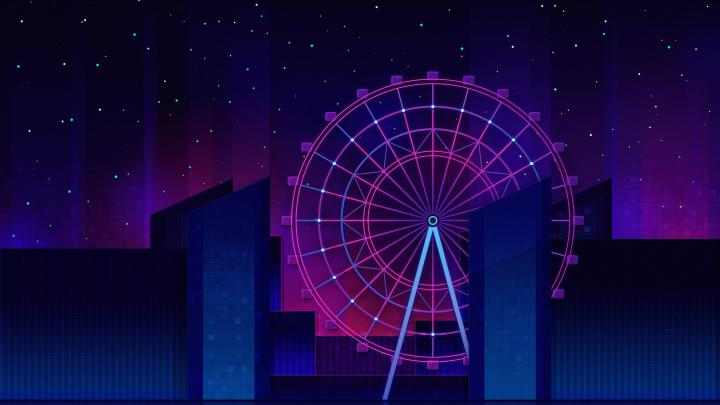 Ferris wheel desktop background wallpaper