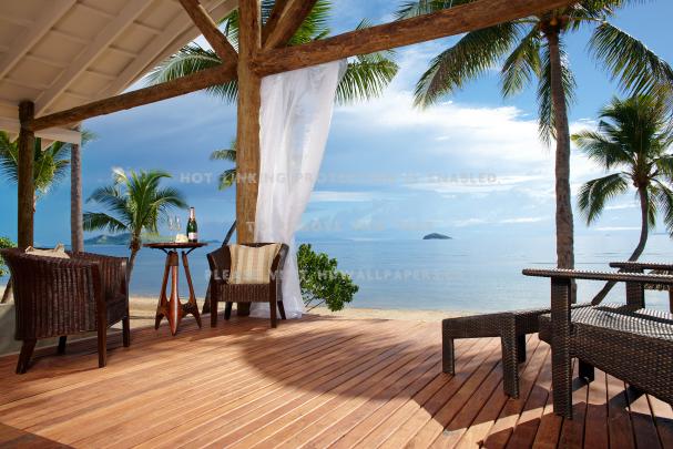 Beach Villa Fiji Island View Exotic Lagoon #aXyh