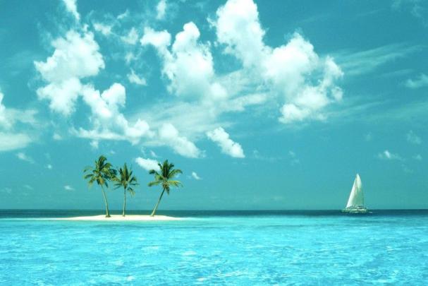 Tropical Island Desktop Wallpaper \u00b7\u2460 