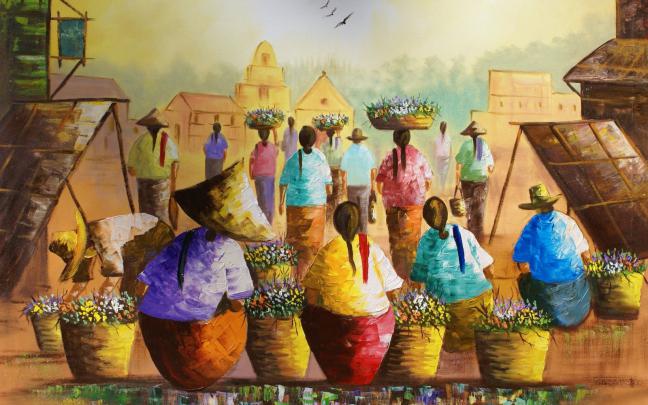 widescreen fine art beautiful painting wallpapers - Pixhome Wallpaper 