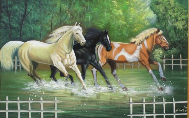 widescreen fine art beautiful painting wallpapers - Pixhome Wallpaper 